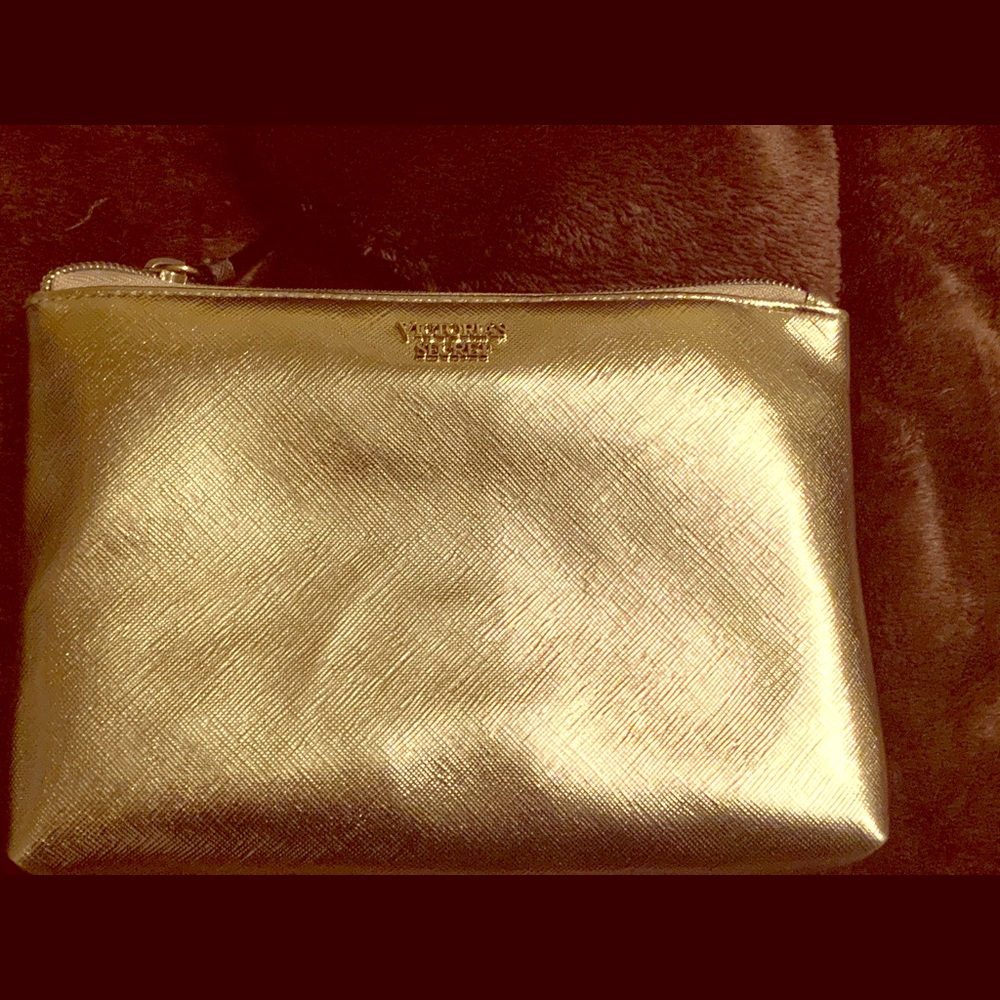 Victoria’s Secret Gold Cosmetic Bag